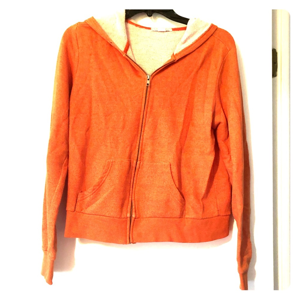 Orange full zip jacket